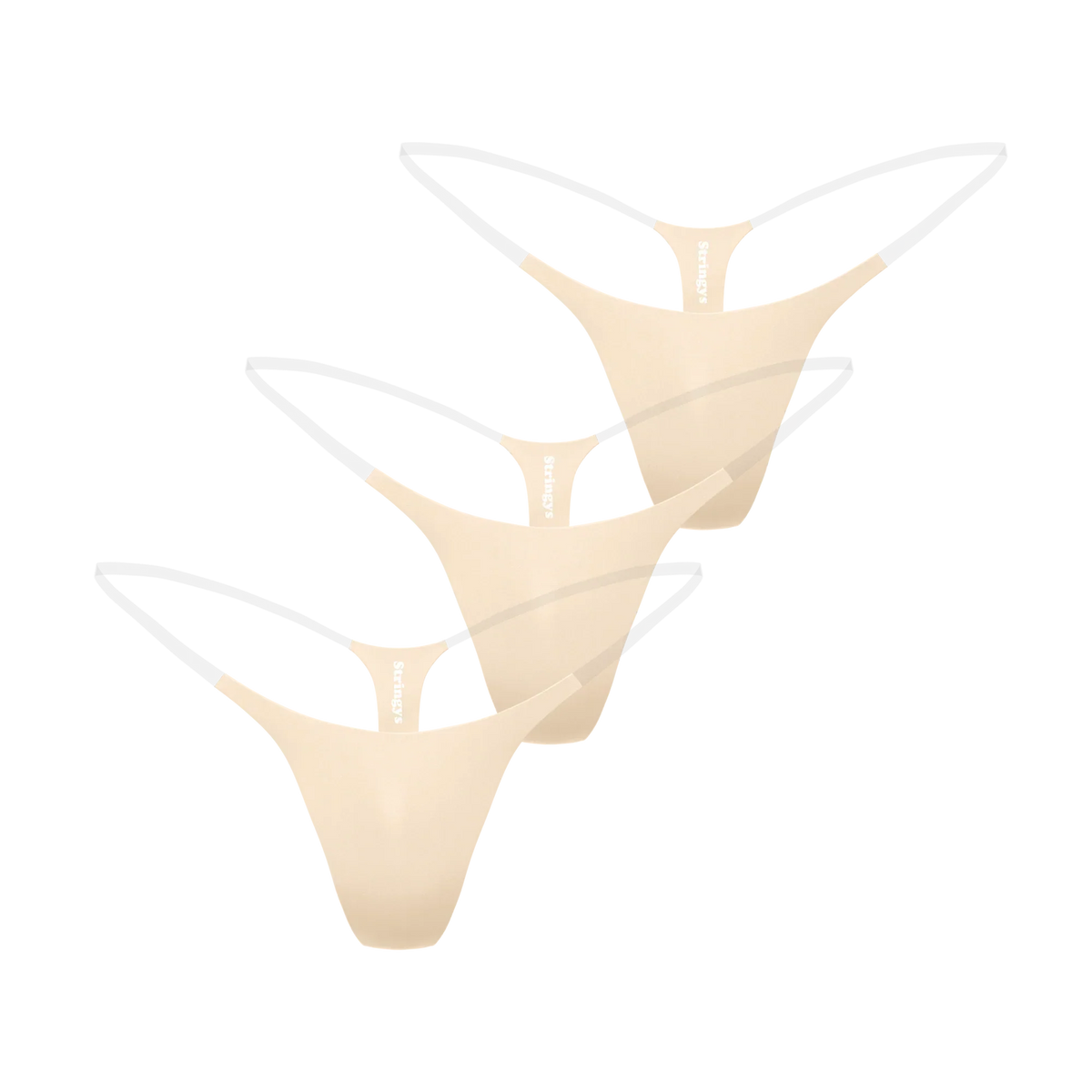3 PACK NUDE INVISIBLE UNDERWEAR