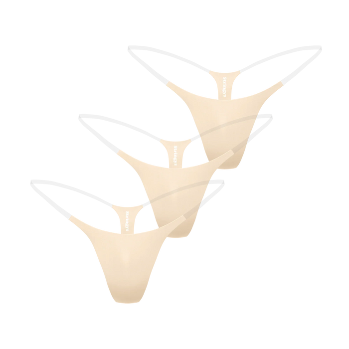 3 PACK NUDE INVISIBLE UNDERWEAR