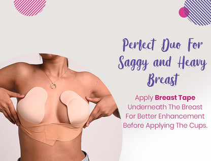 Reusable Breast Lift Cup Rabbit Shaped (Buy 1 Get 1 Free)
