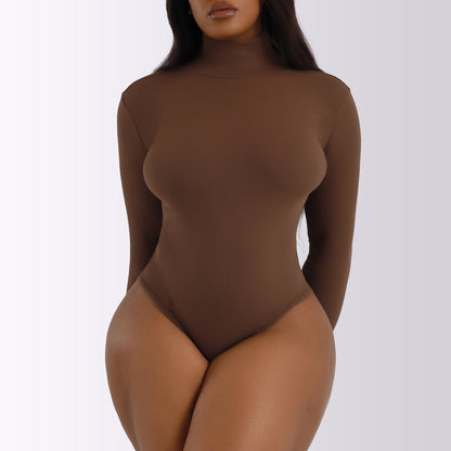 Long Sleeve Turtleneck Shapewear Bodysuit