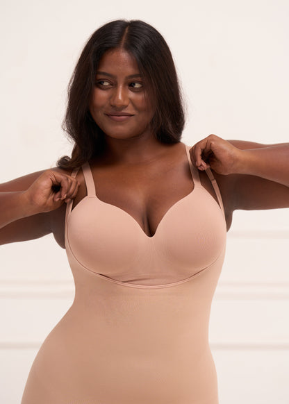 Open Bust Butt Lifting Bodysuit