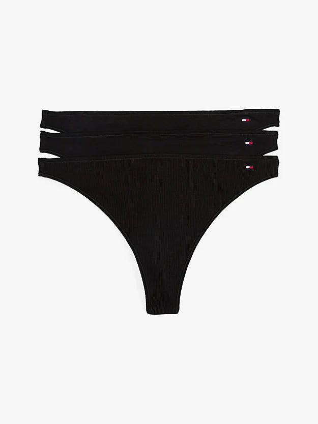 Tommy Hilfiger Flag Dipped Thongs Pack of -3