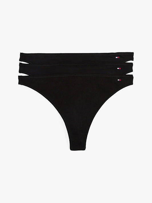 Tommy Hilfiger Flag Dipped Thongs Pack of -3