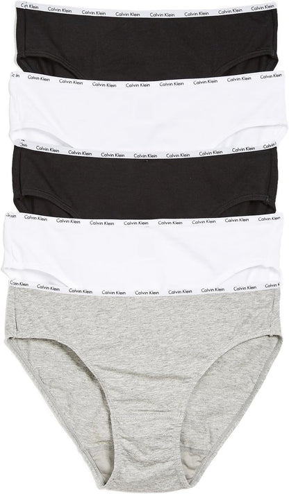 CK Women’s Cotton Stretch Logo Bikini Panties, Multipack