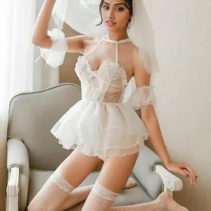 Forever Yours Lace Babydoll Lingerie Set